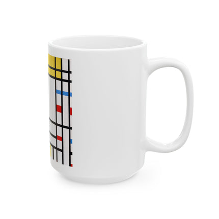 Place de la Concorde by Piet Mondrian Ceramic Mug (11oz, 15oz)