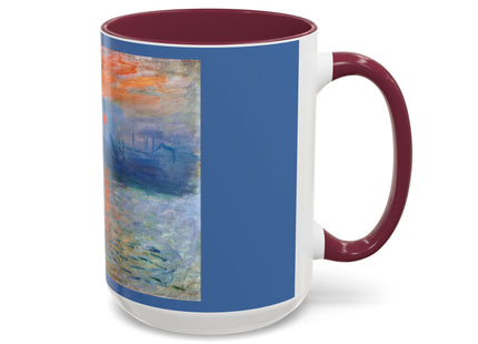 Sunrise by Claude Monet Colorful Mugs (11oz, 15oz)