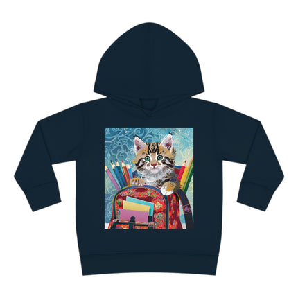 Whiskered Wanderings Toddler Pullover Fleece Hoodie