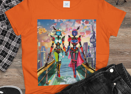 Cyber Punk Robot Models Cotton Tee