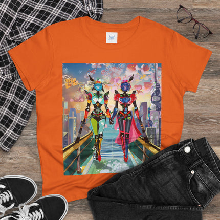 Cyber Punk Robot Models Cotton Tee