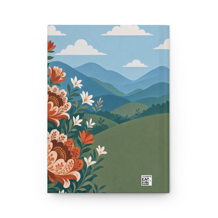 🌺🎩 The Garden Courtship Hardcover Journal – Art Deco Floral Romance