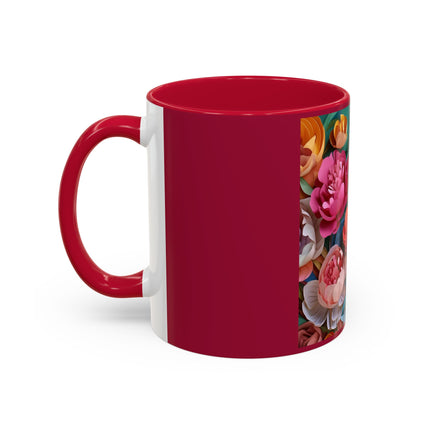 Peonies in Full Bloom Colorful Mugs (11oz, 15oz)