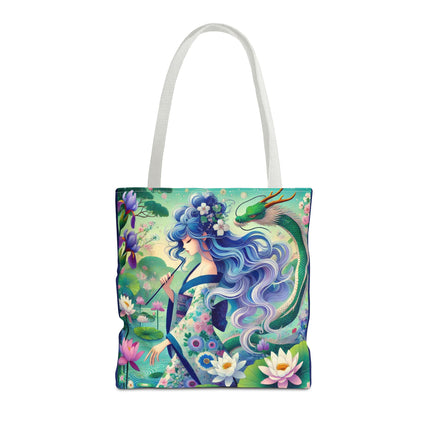 Fairy of the Koi Pond Tote Bag – Mystical Harmony & Pond Enchantment