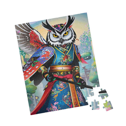 Cyberpunk Samurai Owl Puzzle (110, 252, 520, 1014-piece)