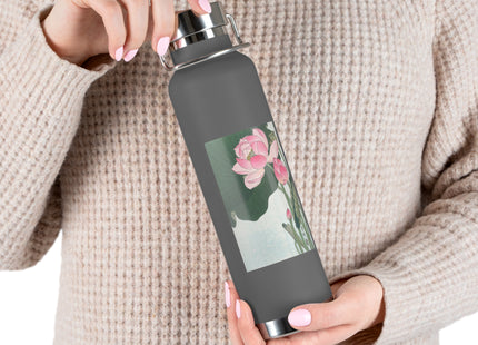 Blooming Lotus Flowers by Ohara Koson Vacuum Insulated Bottle, 22oz