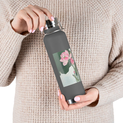 Blooming Lotus Flowers by Ohara Koson Vacuum Insulated Bottle, 22oz