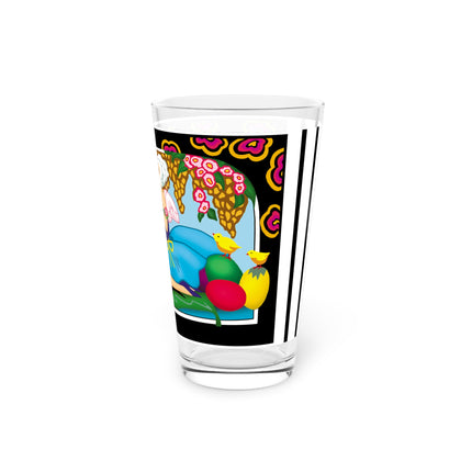 Blooms and Chicks Glass, 16oz