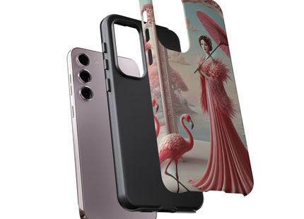 Petals, Porcelain, and Flamingos Phone Cases