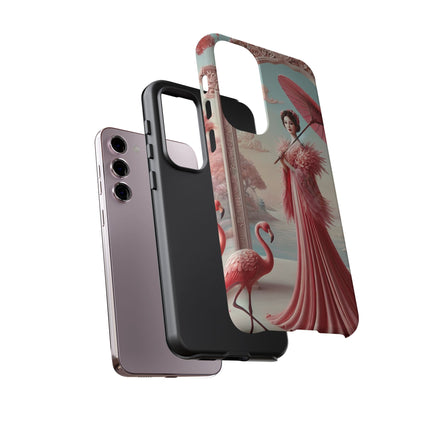 Petals, Porcelain, and Flamingos Phone Cases