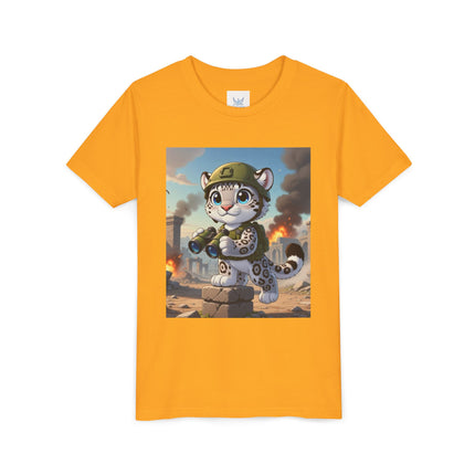 Snow Leopard Lookout Youth Short Sleeve Tee
