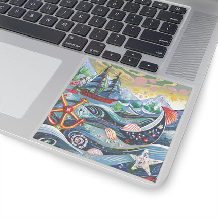 Nautical Patterns Kiss-Cut Stickers  (4 Sizes)