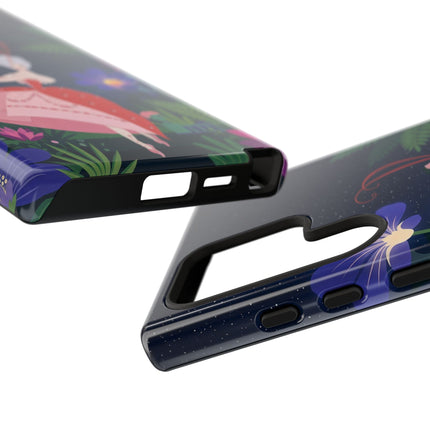 🌺✨ The Lady Of The Starlit Enchanted Garden Phone Case – Art Deco Floral Fantasy