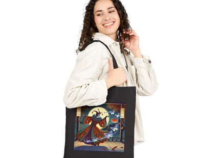 Court Magician with Ghost Butterflies Cotton Canvas Tote Bag