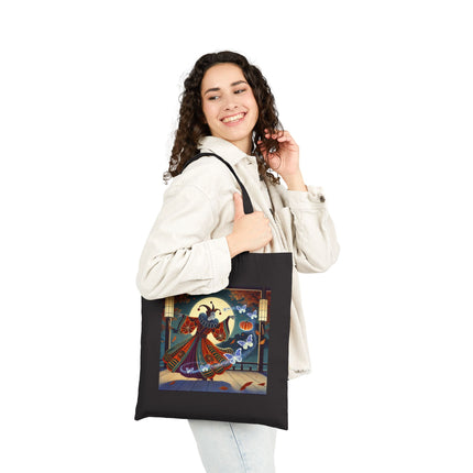 Court Magician with Ghost Butterflies Cotton Canvas Tote Bag
