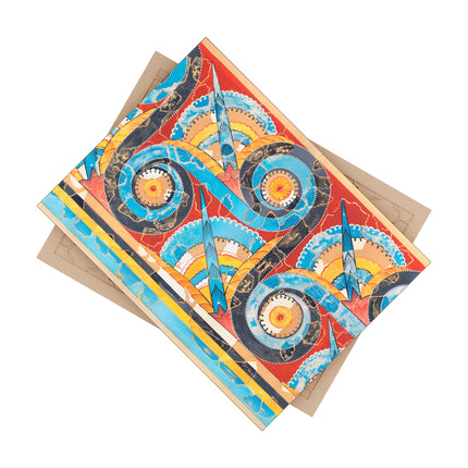 Reproduction of S-Spiral Frieze by Emile Gilliéron Ceramic Tile