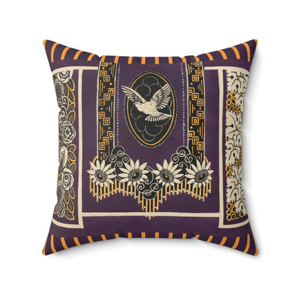 La décoration moderne dans le textile Pl. 17 by Gaston Charlet Spun Polyester Square Pillow