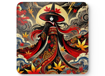Kabuki Witch Corkwood Coaster Set