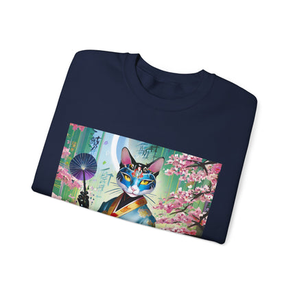 Cyberpunk Geisha Unisex Heavy Blend™ Crewneck Sweatshirt