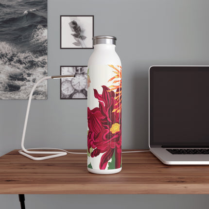 Dahlia Flower by Tanigami Kônan Slim Water Bottle