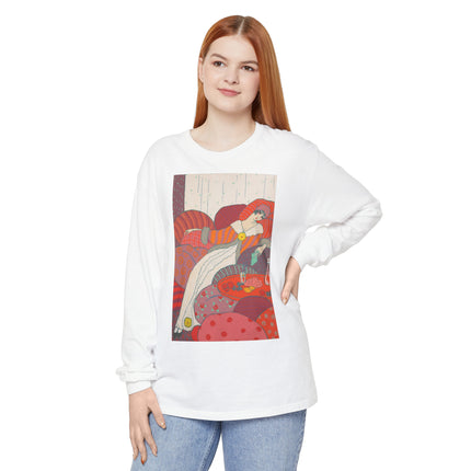 Les Coussins by Georges Lepape Garment-dyed Long Sleeve T-Shirt