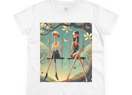 Whispers on the Spring Swing Cotton Tee