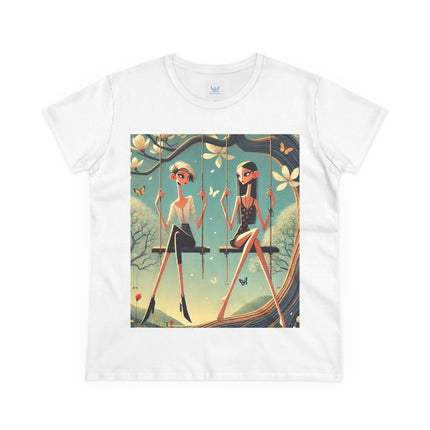 Whispers on the Spring Swing Cotton Tee