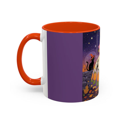 🎃🌙 The Pumpkin Moon Dress Colorful Mug – Whimsical Halloween Fashion