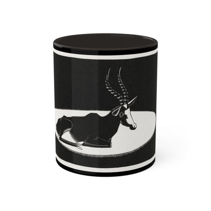 “Goat” (“Blesbok”) by Samuel Jessurun de Mesquita Colorful Mugs, 11oz