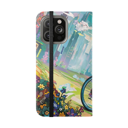 🐸🚵 Cyberpunk Frog Flip Case – High-Tech Adventure & Neon Velocity