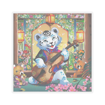 Melodies of the Snow Lion Cub Kiss-Cut Stickers (4 Sizes)