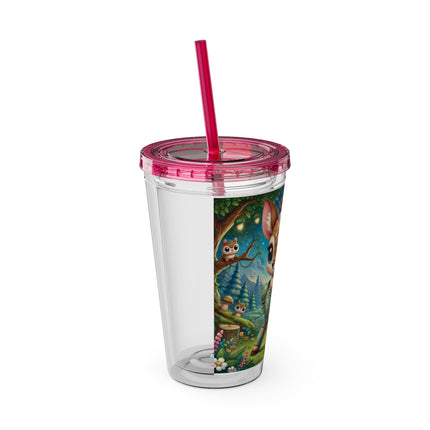 Fawn Defender Sunsplash Tumbler with Straw, 16oz