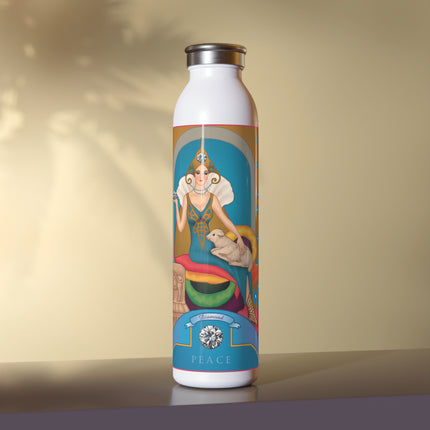 April & Diamond (from the Gem Series) by Sofia Chiostri Slim Water Bottle
