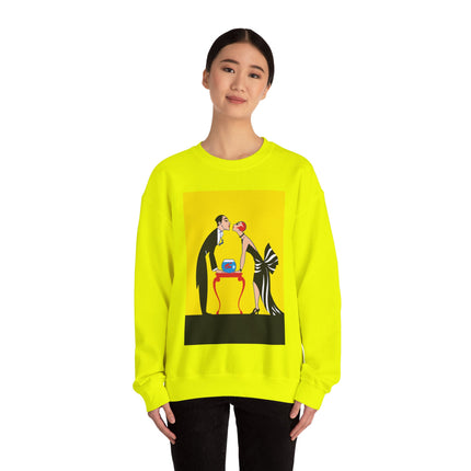 A Moment of Elegance: A Passionate Embrace Amidst Golden Splendor Heavy Blend™ Crewneck Sweatshirt