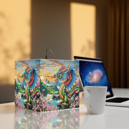Chinese Dragon Light Cube Lamp