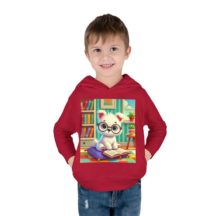 Little Scholar Pup Toddler Pullover Fleece Hoodie