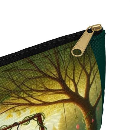 Tulip Wardrobe Flat Pouch – Botanical Couture & Whimsical Elegance
