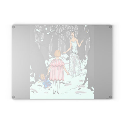 Fairy Tale Elegance Glass Cutting Board