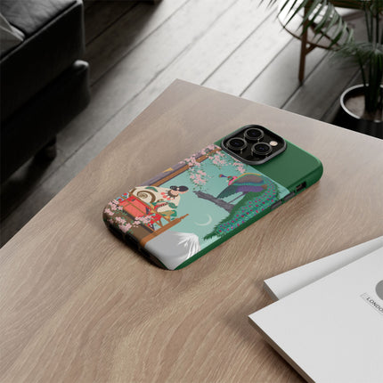 Peacock Garden Phone Case – Japanese Elegance & Timeless Beauty