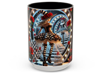 Halloween Witch Through the Mirror Colorful Mugs (11oz, 15oz)