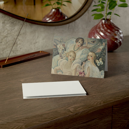 Les Femmes Fatales by Gerda Wegener Greeting Cards (1, 10, 30, and 50pcs)