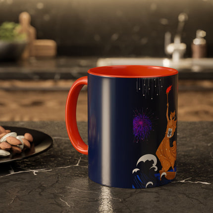 Liberty's Triumph Colorful Mugs – Art Deco Glory & Triumphant Spirit
