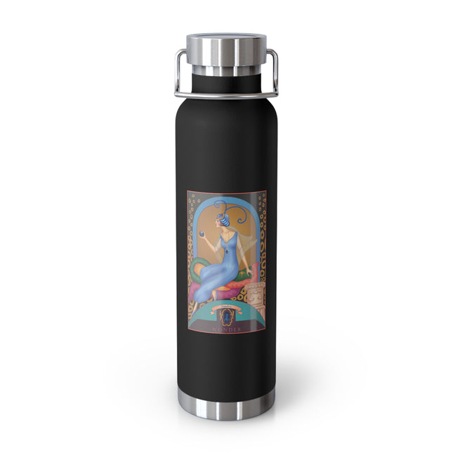 September & Sapphire (from the Gem Series) by Sofia Chiostri Copper Vacuum Insulated Bottle, 22oz