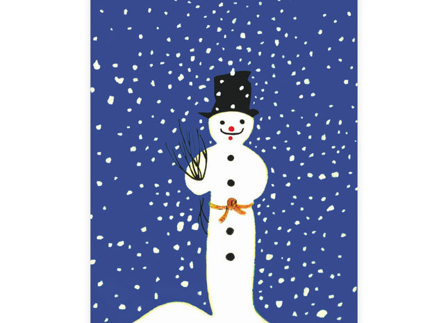 Snowman in Falling Snow Postcard Bundles (envelopes included)