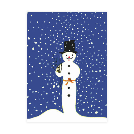 Snowman in Falling Snow Postcard Bundles (envelopes included)