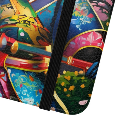 🦊⚔️ Cyberpunk Panda Samurai Flip Case – Futuristic Honor & Kitsune Spirit