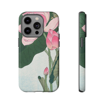 Blooming Lotus Flowers by Ohara Koson Phone Cases