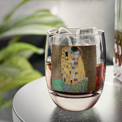 The Kiss by Gustav Klimt Whiskey Glass