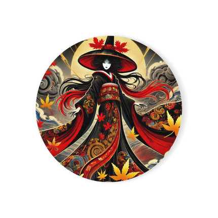Kabuki Witch Cork Back Coaster