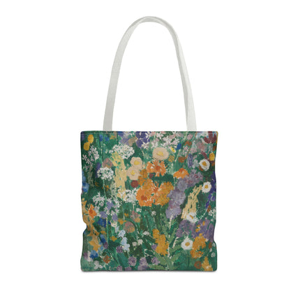Flowers on the Mountain by August Babberger Tote Bag (AOP)